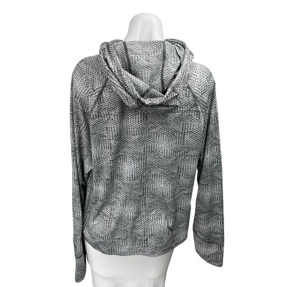 The North Face Flash Dry Womens Gray Long Sleeve Hooded Hoodie Sweatshirt Top XL - Picture 2 of 4
